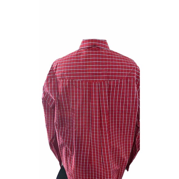 Roper Western Shirt Men’s L Red  Blue Plaid Lightweight Button Down Rodeo NWTS - Picture 6 of 12